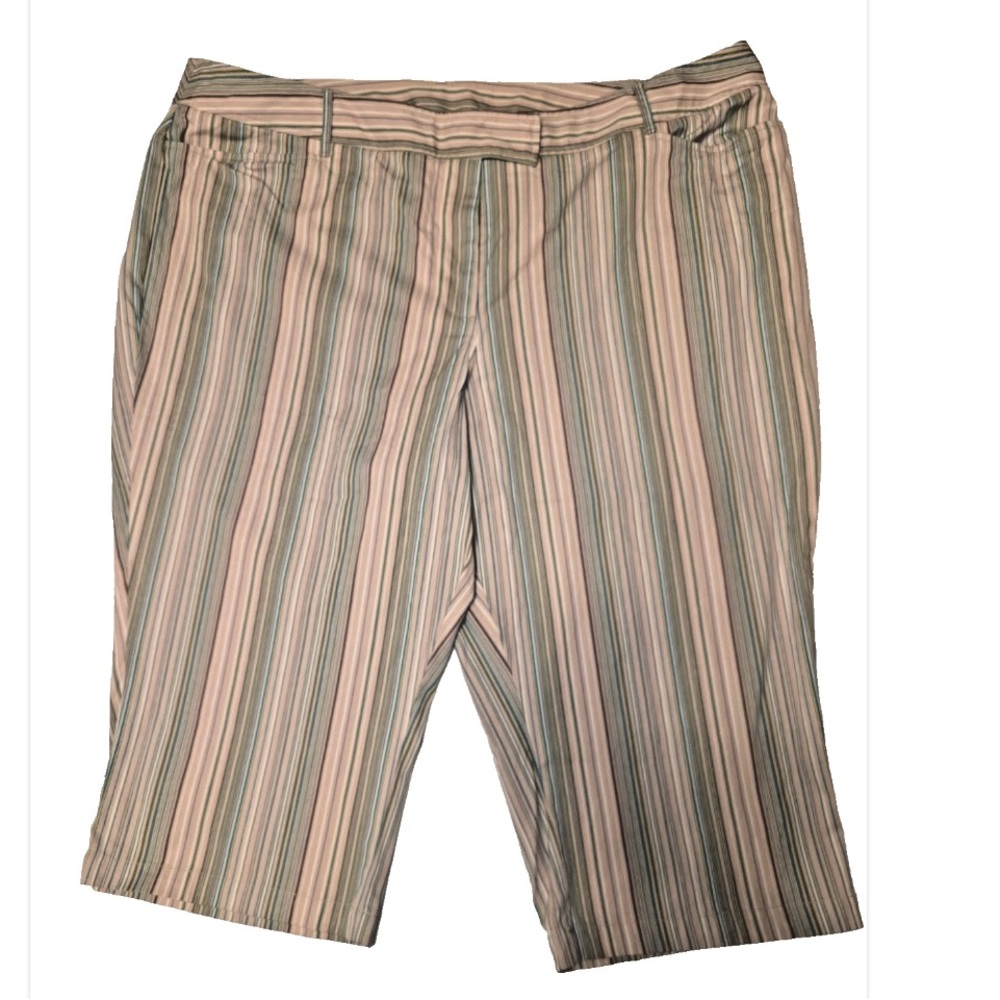 Lane Bryant Venezia Size 28 CAPRI ONLY- Earth Tone Casual Resort Vacation Summer